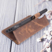 Magic iPhone 12 Serie Abnehmbare Echtleder-Wallet-Hülle - MW