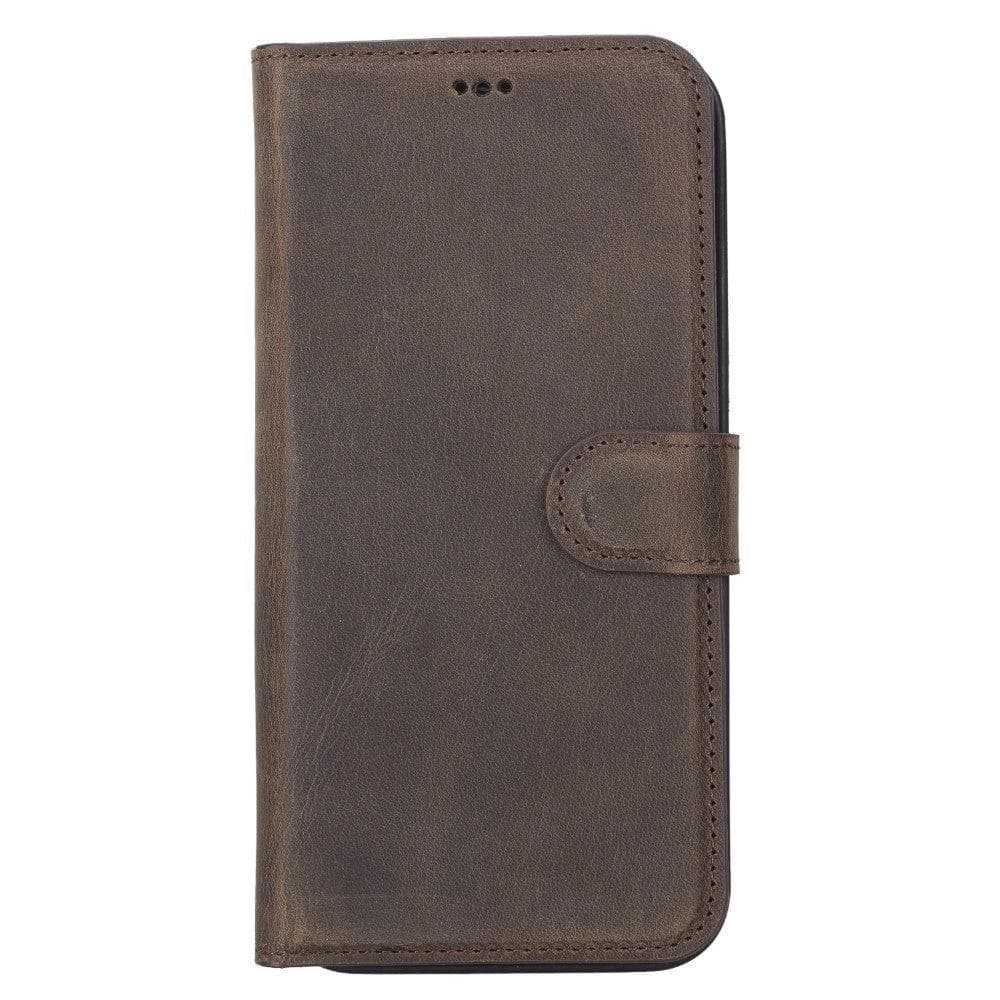 Magic iPhone 12 Serie Abnehmbare Echtleder-Wallet-Hülle - MW