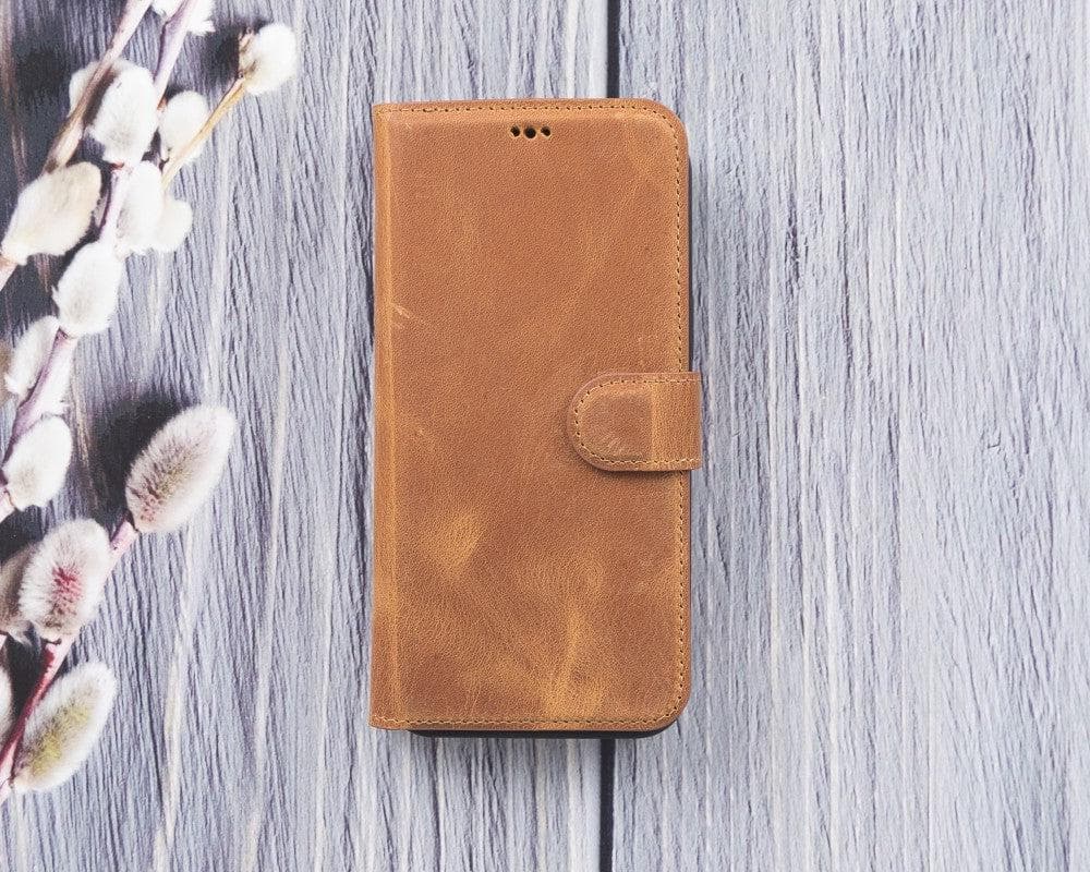 Magic iPhone 12 Serie Abnehmbare Echtleder-Wallet-Hülle - MW