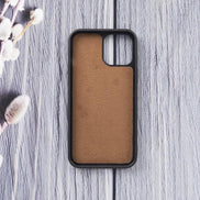 Magic iPhone 12 Serie Abnehmbare Echtleder-Wallet-Hülle - MW