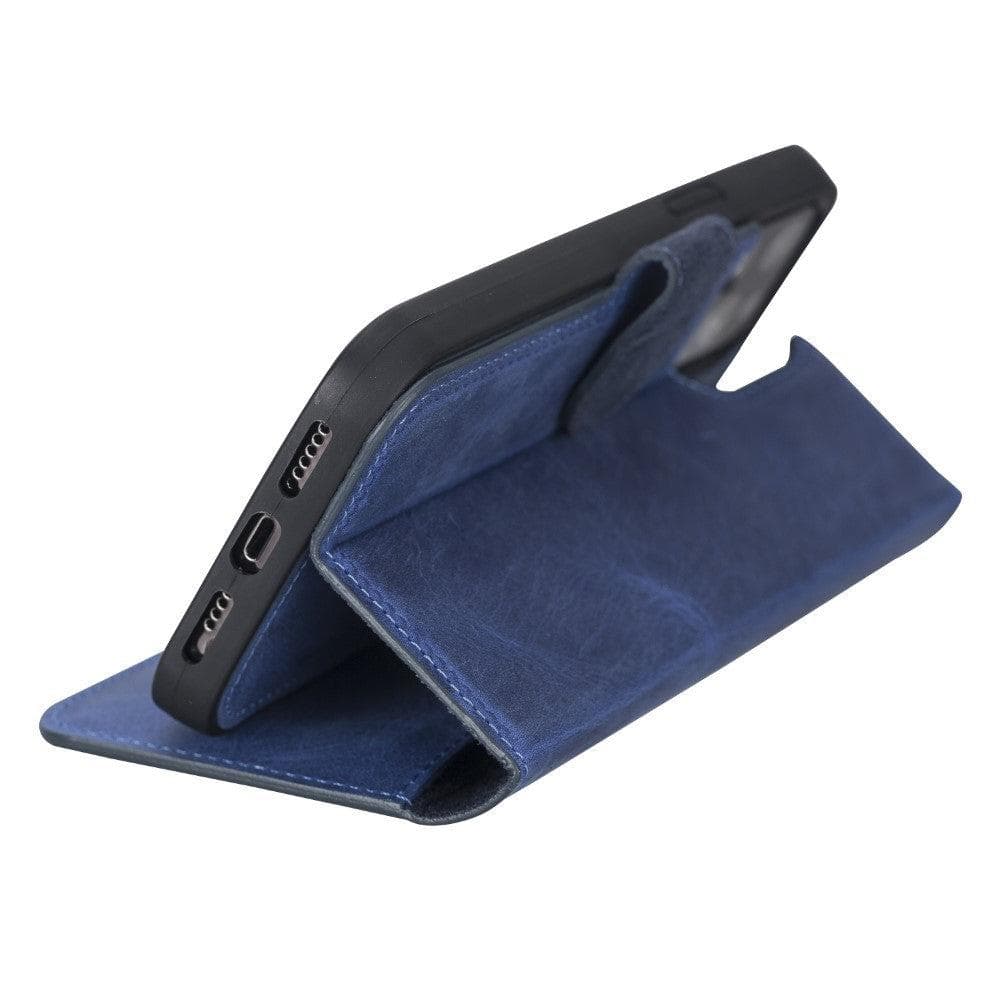 Magic iPhone 12 Serie Abnehmbare Echtleder-Wallet-Hülle - MW