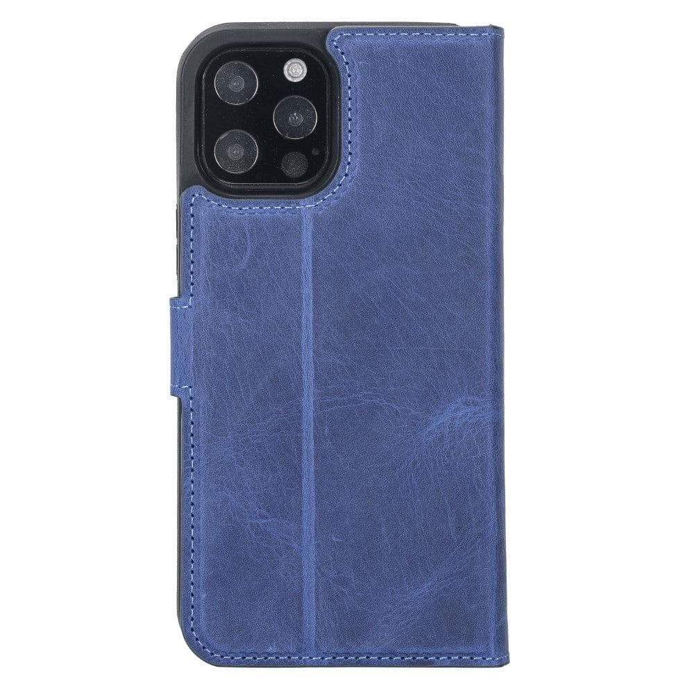 Magic iPhone 12 Serie Abnehmbare Echtleder-Wallet-Hülle - MW