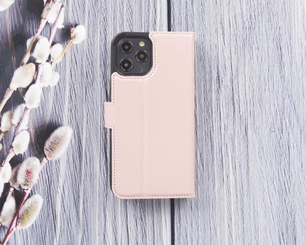 Magic iPhone 12 Serie Abnehmbare Echtleder-Wallet-Hülle - MW