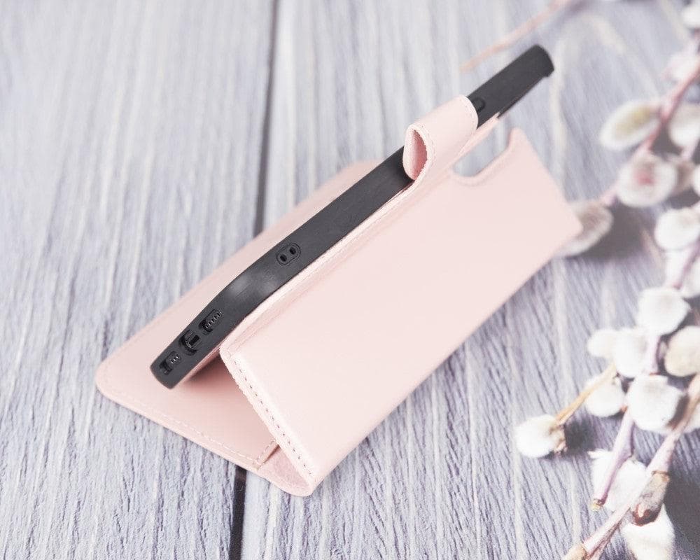 Magic iPhone 12 Serie Abnehmbare Echtleder-Wallet-Hülle - MW