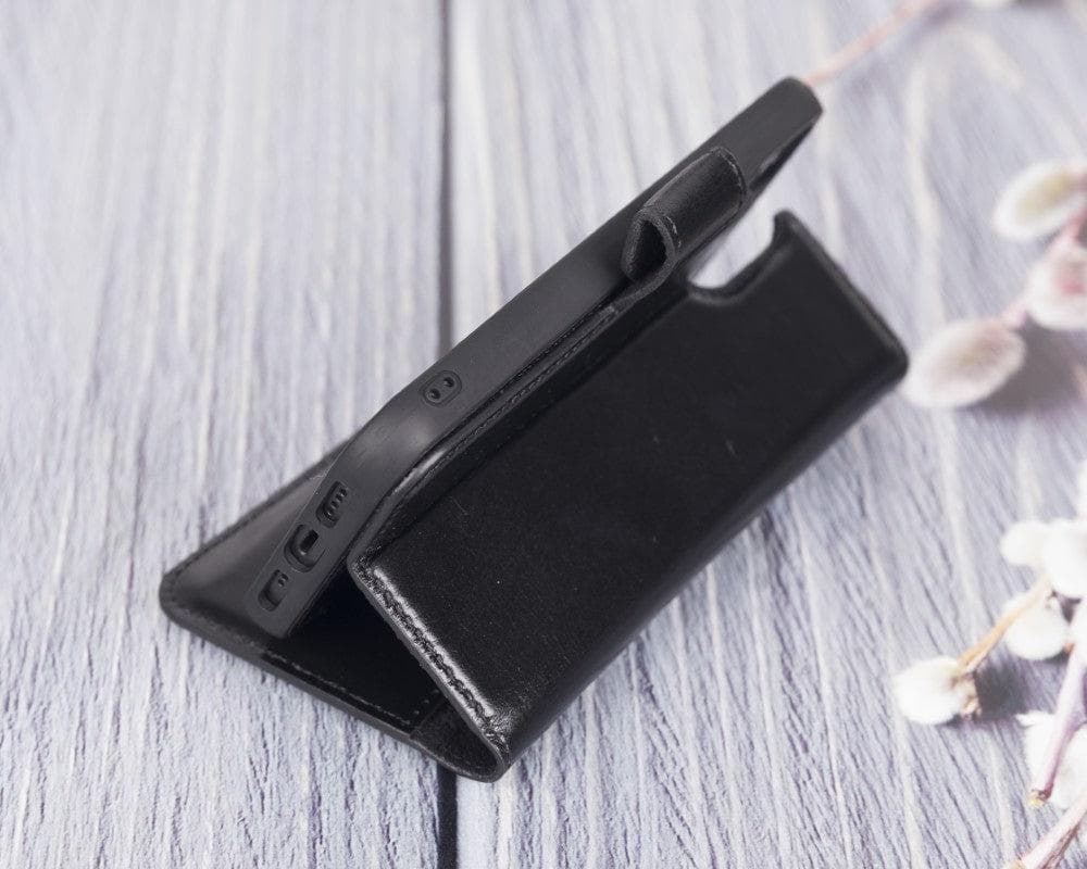 Magic iPhone 12 Serie Abnehmbare Echtleder-Wallet-Hülle - MW