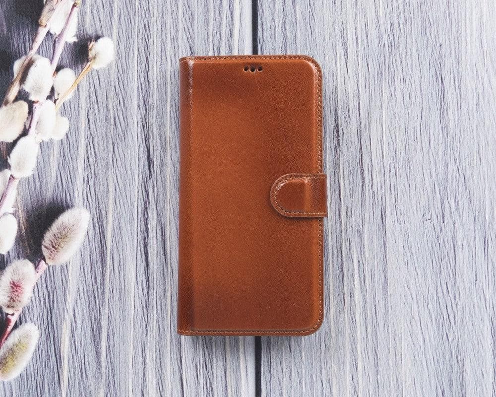 Magic iPhone 12 Serie Abnehmbare Echtleder-Wallet-Hülle - MW