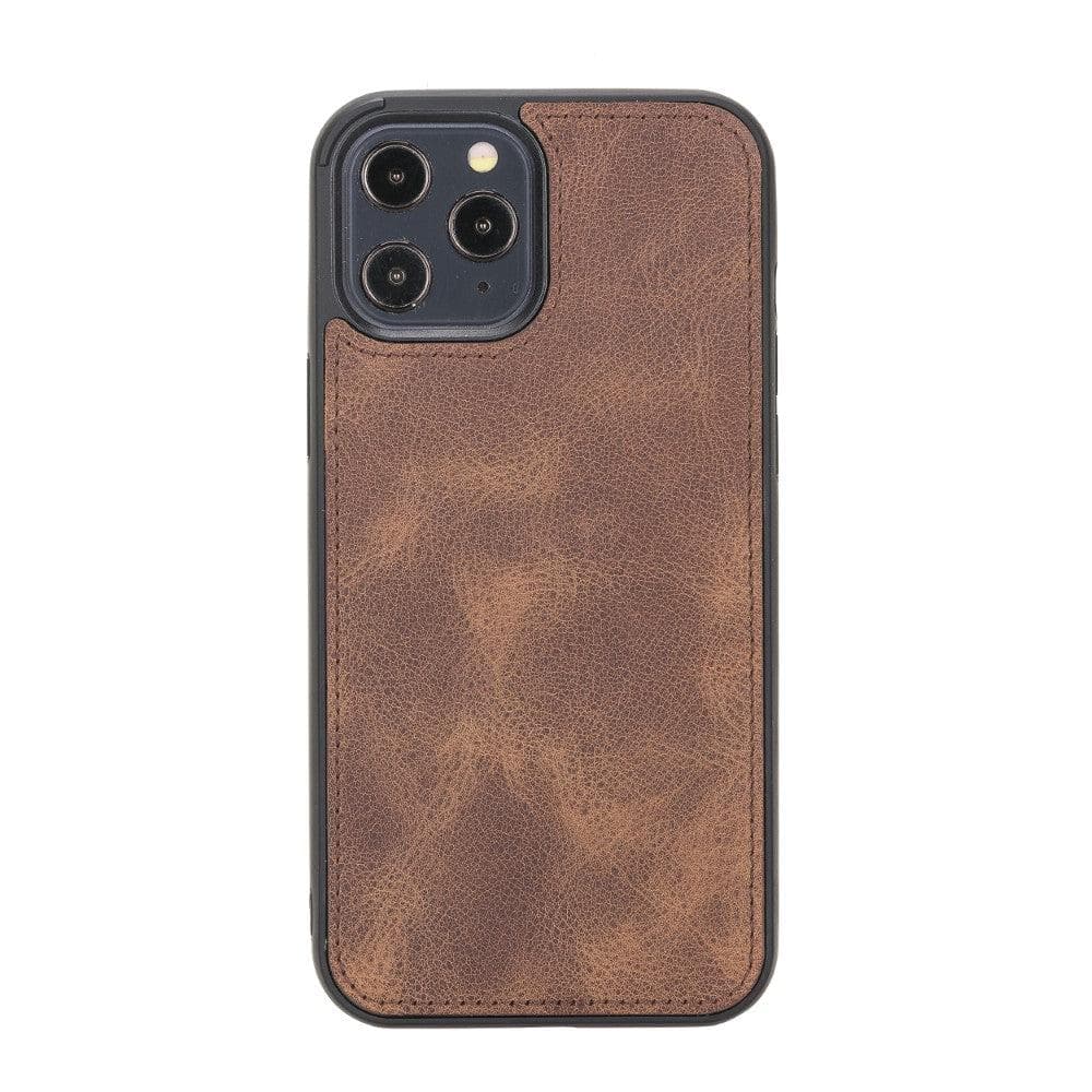 Magic iPhone 12 Serie Abnehmbare Echtleder-Wallet-Hülle - MW
