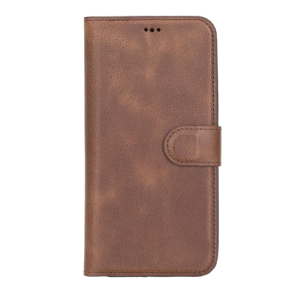 Magic iPhone 12 Serie Abnehmbare Echtleder-Wallet-Hülle - MW