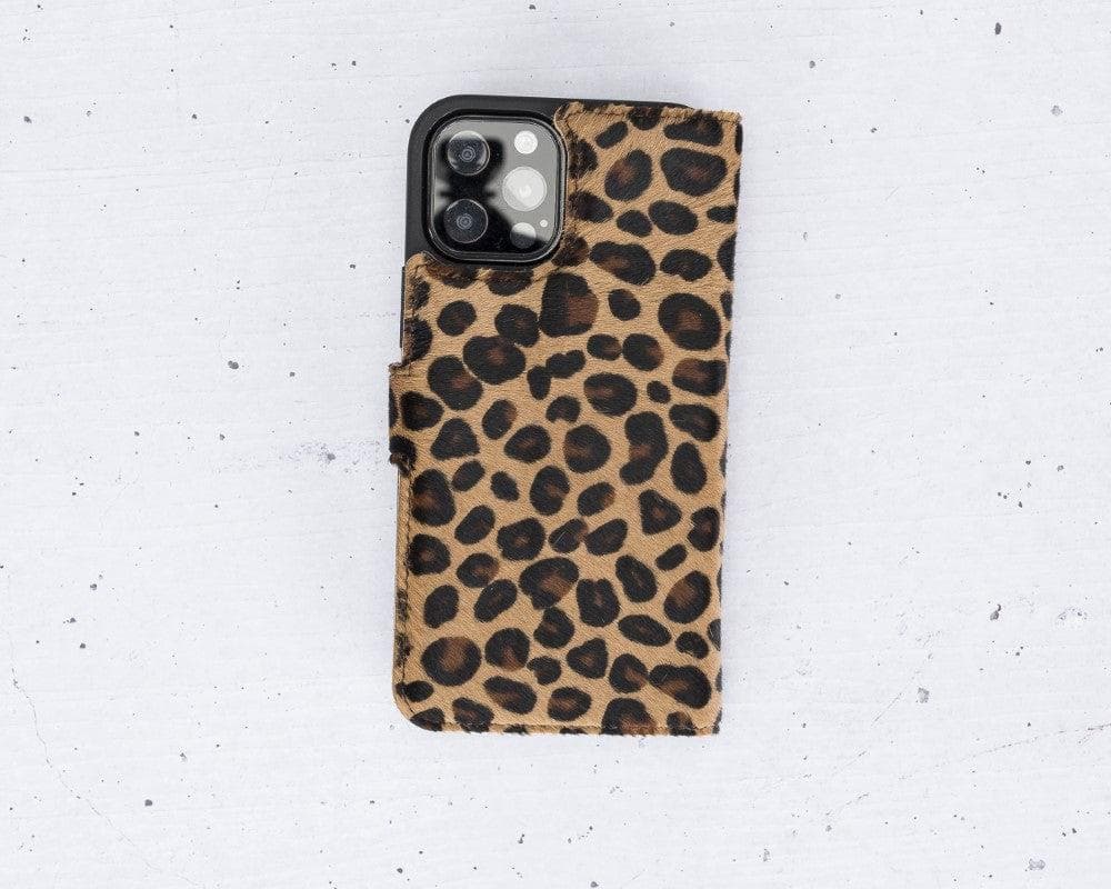 Magic iPhone 12 Serie Abnehmbare Echtleder-Wallet-Hülle - MW