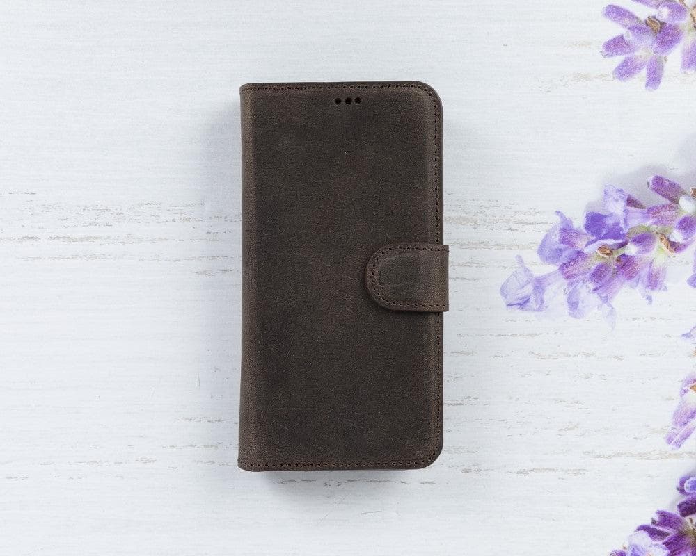 Magic iPhone 12 Serie Abnehmbare Echtleder-Wallet-Hülle - MW