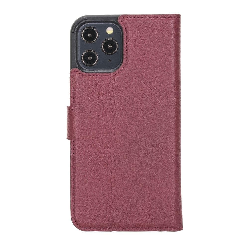 Magic iPhone 12 Serie Abnehmbare Echtleder-Wallet-Hülle - MW