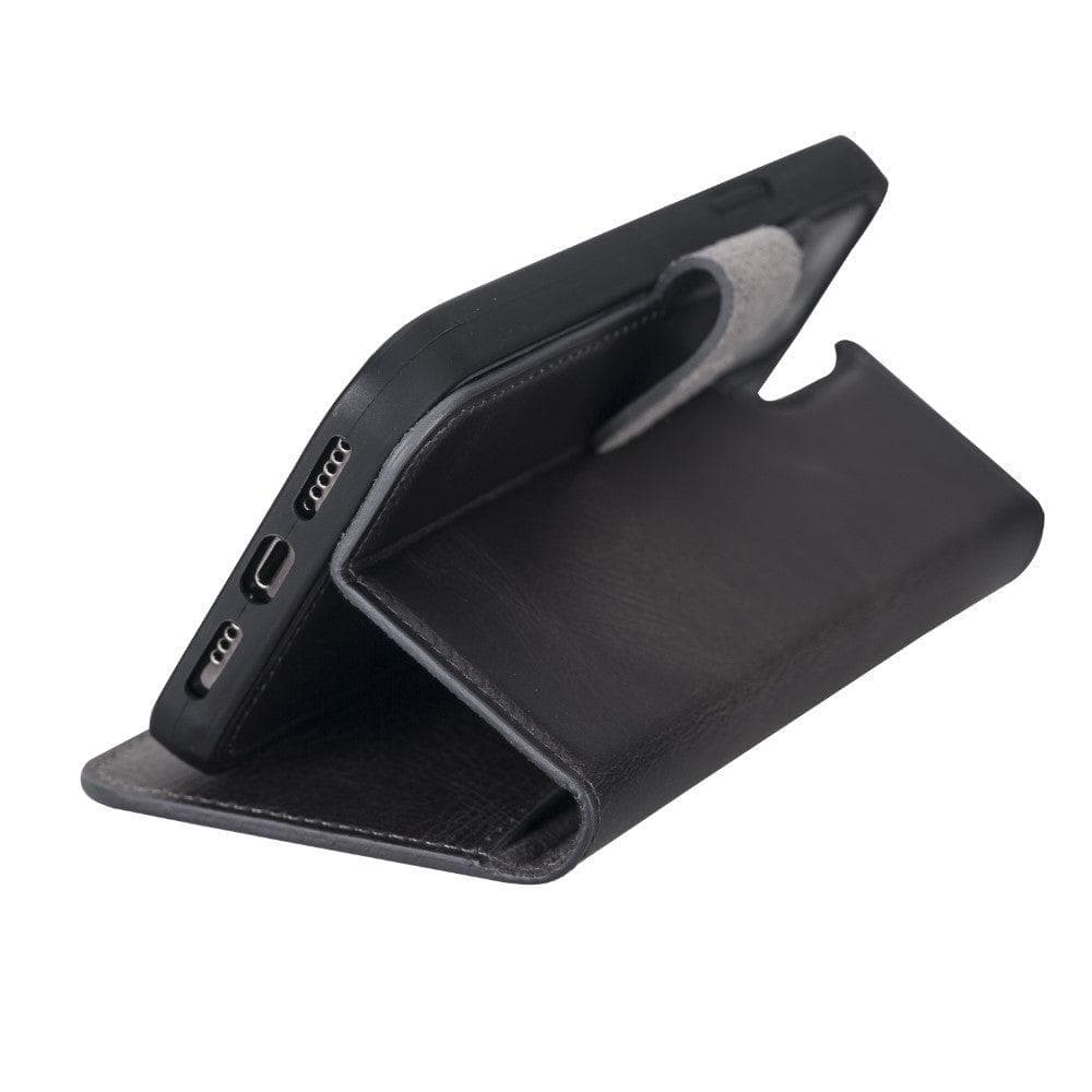 Magic iPhone 12 Serie Abnehmbare Echtleder-Wallet-Hülle - MW