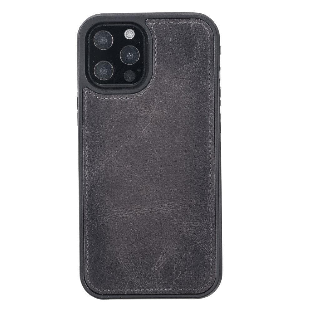 Magic iPhone 12 Serie Abnehmbare Echtleder-Wallet-Hülle - MW