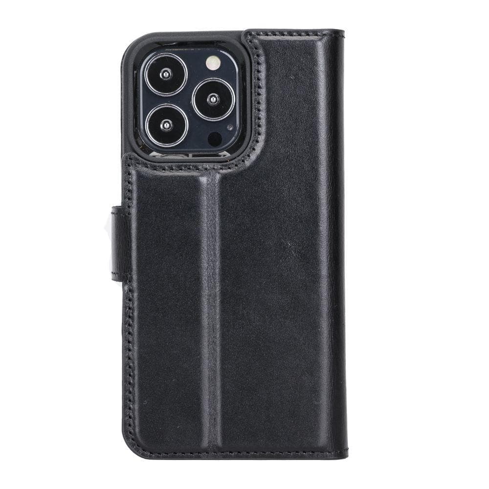 Magic iPhone 13 Serie Abnehmbare Echtleder-Wallet-Hülle - MW