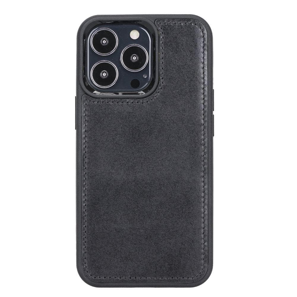 Magic iPhone 13 Serie Abnehmbare Echtleder-Wallet-Hülle - MW