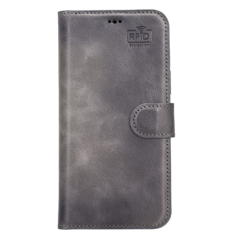 Magic iPhone 13 Serie Abnehmbare Echtleder-Wallet-Hülle - MW