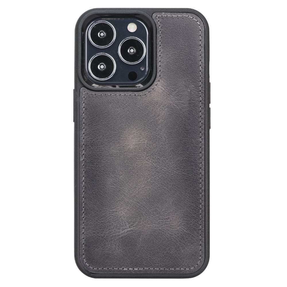 Magic iPhone 13 Serie Abnehmbare Echtleder-Wallet-Hülle - MW