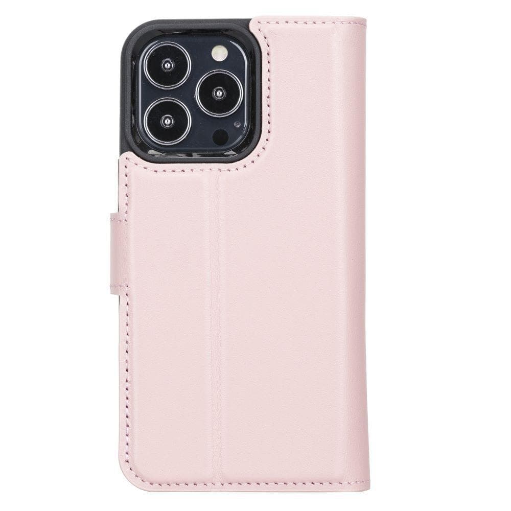 Magic iPhone 13 Serie Abnehmbare Echtleder-Wallet-Hülle - MW