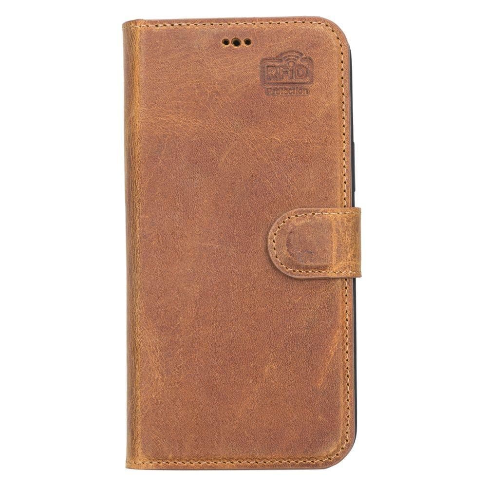 Magic iPhone 13 Serie Abnehmbare Echtleder-Wallet-Hülle - MW