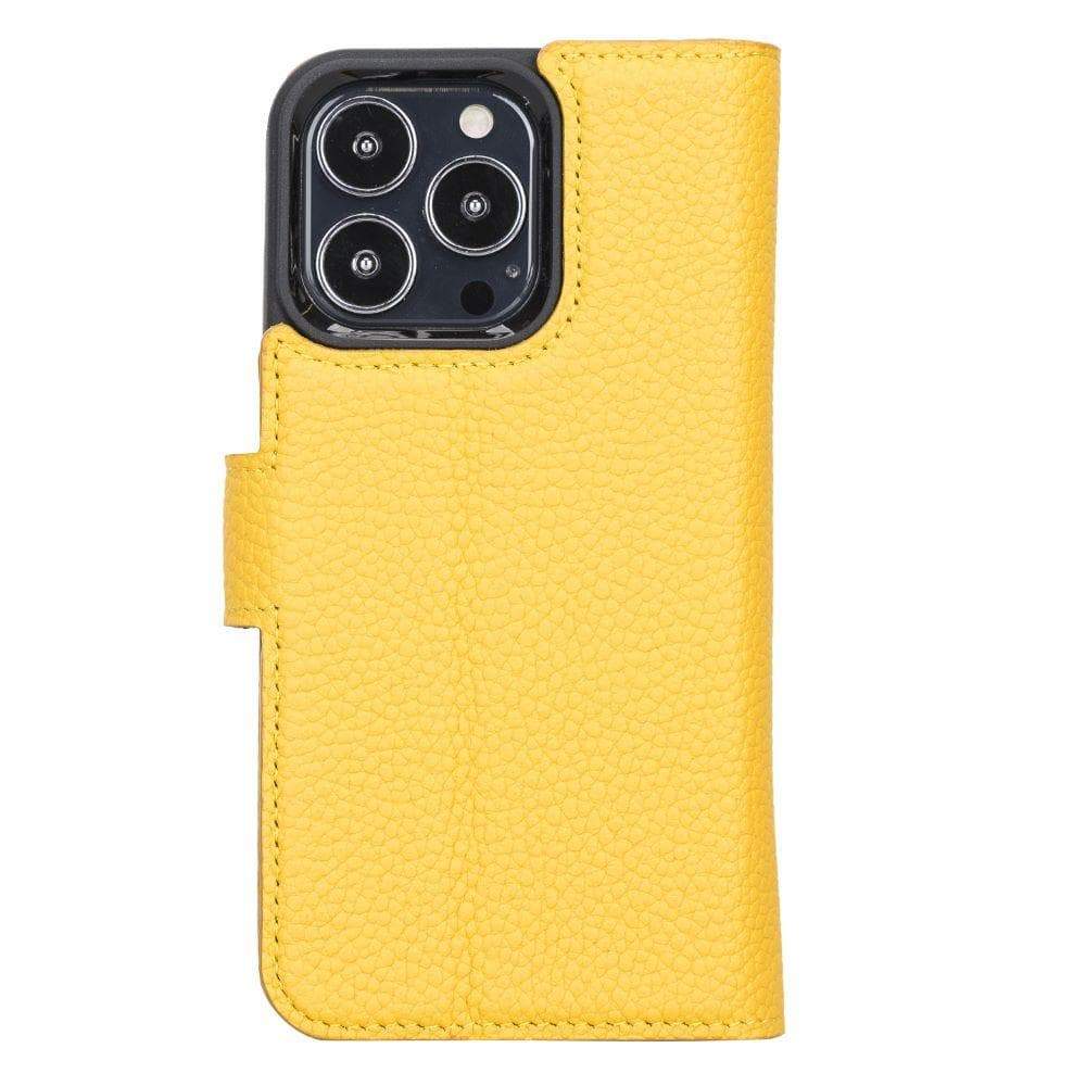 Magic iPhone 13 Serie Abnehmbare Echtleder-Wallet-Hülle - MW