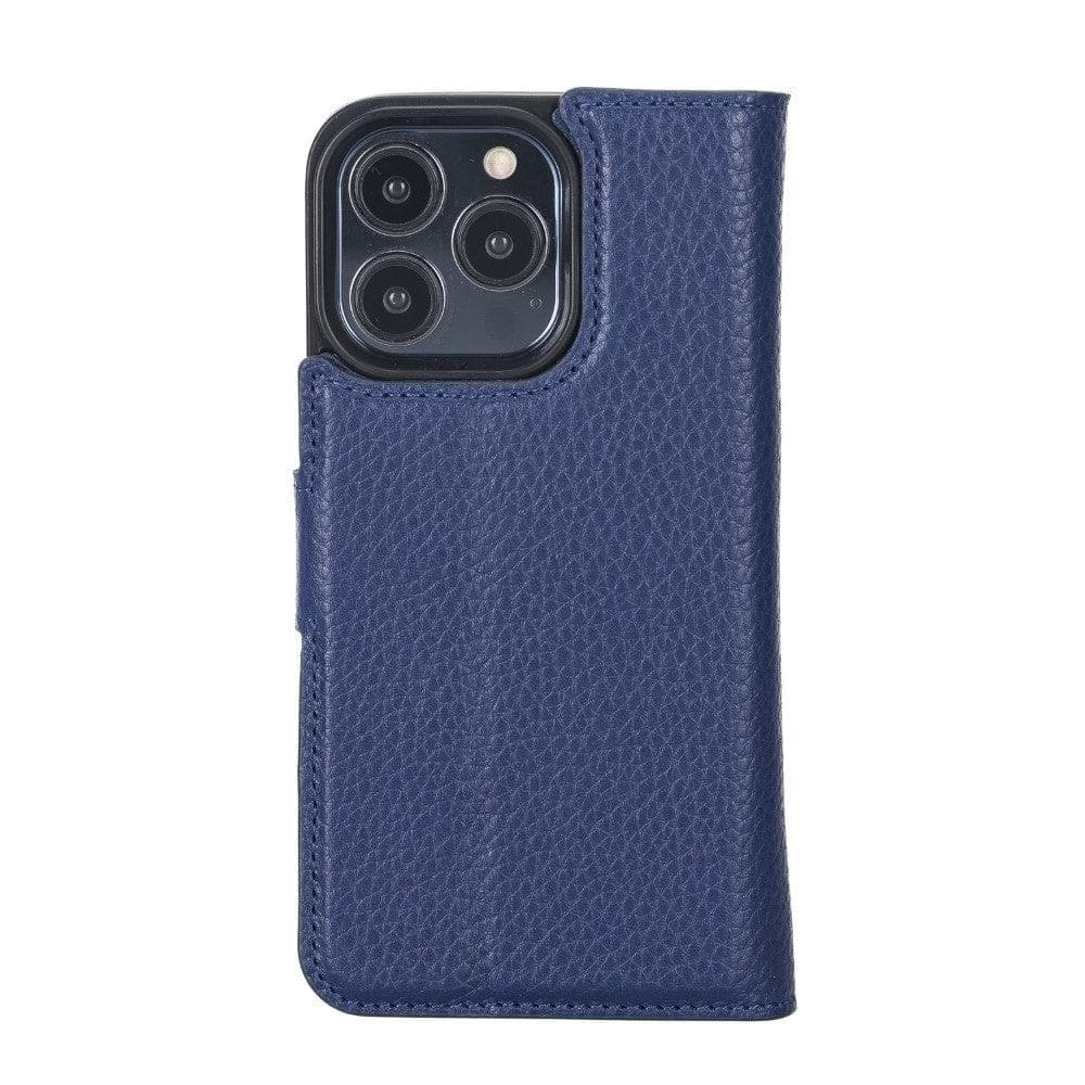 Magic iPhone 13 Serie Abnehmbare Echtleder-Wallet-Hülle - MW
