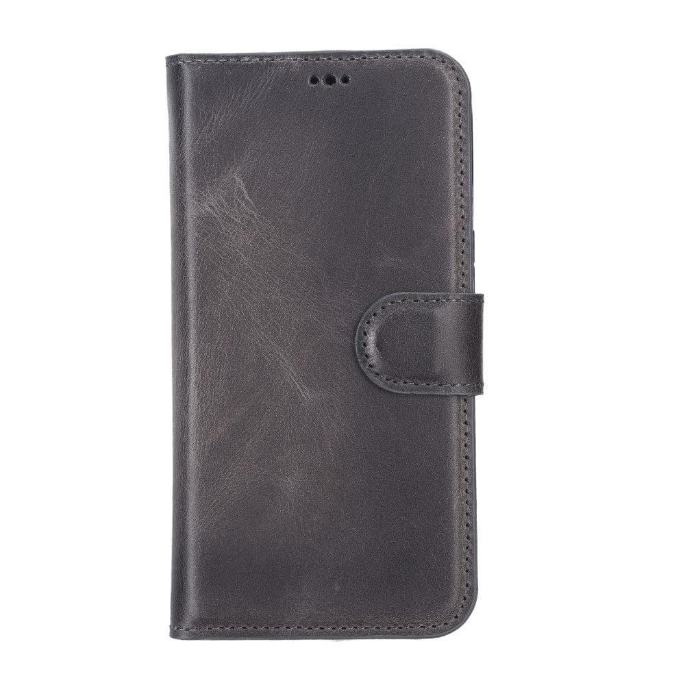 Magic iPhone 13 Serie Abnehmbare Echtleder-Wallet-Hülle - MW