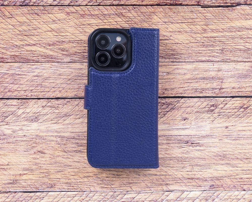Magic iPhone 13 Serie Abnehmbare Echtleder-Wallet-Hülle - MW