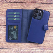 Magic iPhone 13 Series Detachable Genuine Leather Wallet Case - MW