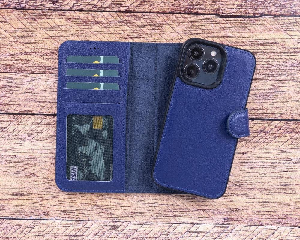 Magic iPhone 13 Serie Abnehmbare Echtleder-Wallet-Hülle - MW