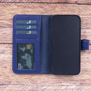 Magic iPhone 13 Series Detachable Genuine Leather Wallet Case - MW