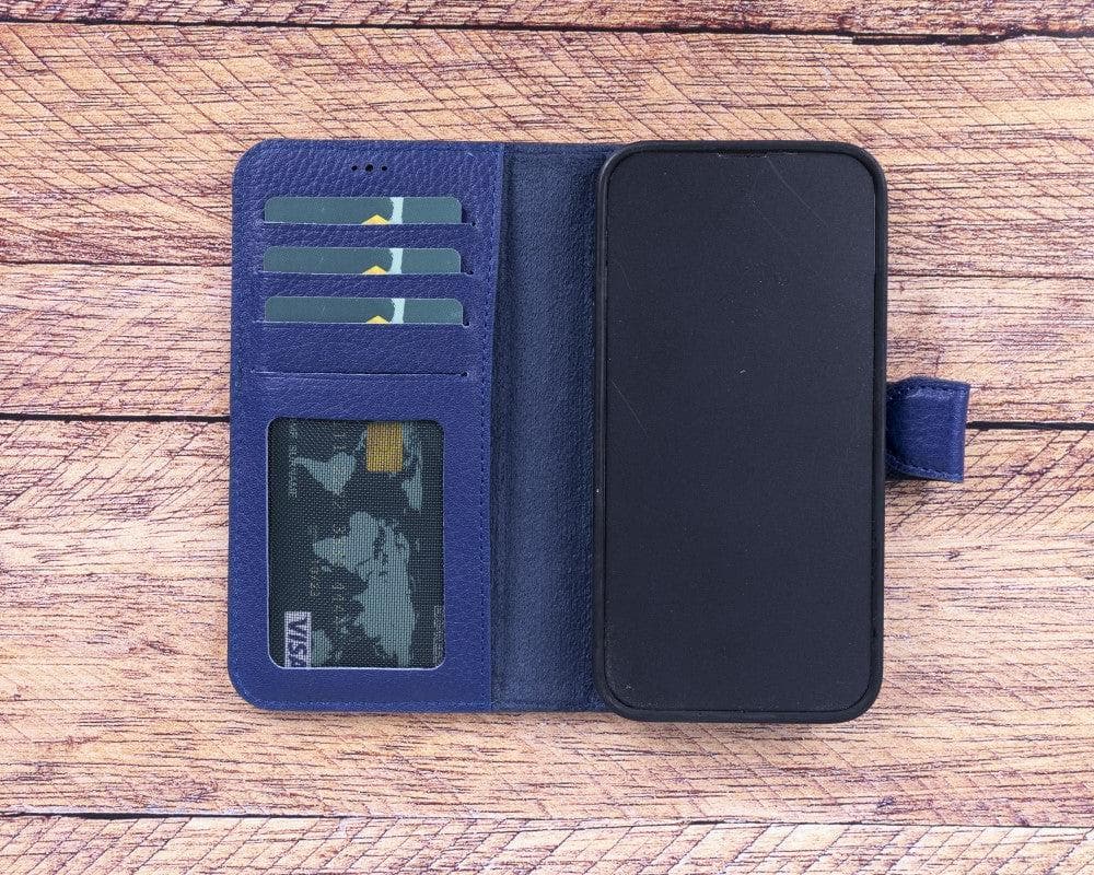 Magic iPhone 13 Serie Abnehmbare Echtleder-Wallet-Hülle - MW