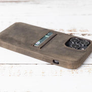 Rock Cover CC iPhone 13 Series Genuine Leather Case / RC CC