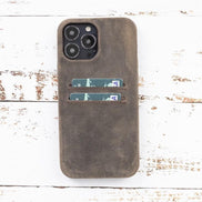 Rock Cover CC iPhone 13 Series Genuine Leather Case / RC CC