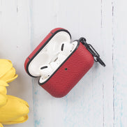 Juni AirPods Pro 2. und 1. Generation Echtlederhülle