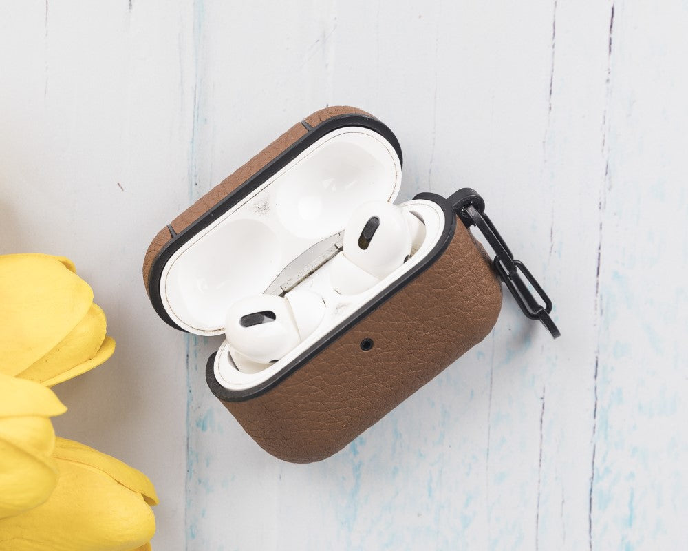 Juni AirPods Pro 2. und 1. Generation Echtlederhülle