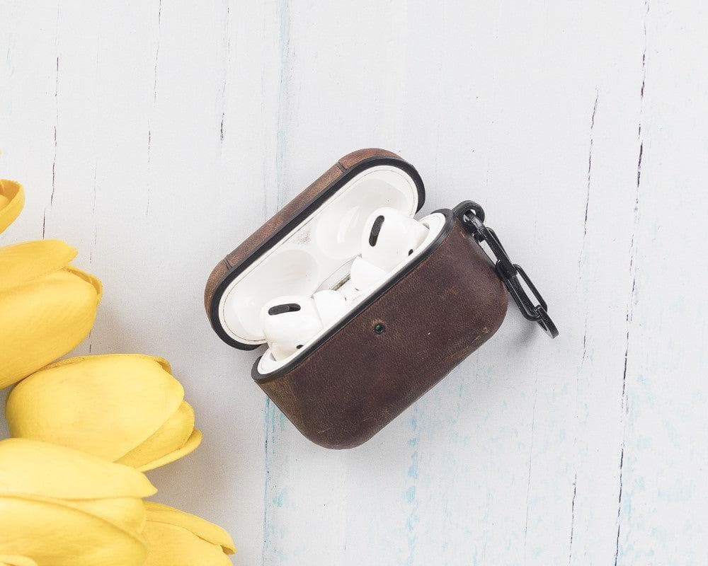 Juni AirPods Pro 2. und 1. Generation Echtlederhülle