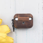 Juni AirPods Pro 2. und 1. Generation Echtlederhülle