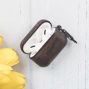 Juni AirPods Pro 2. und 1. Generation Echtlederhülle