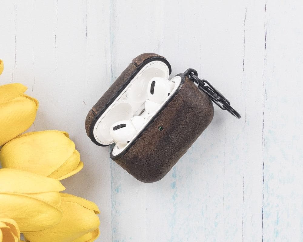 Juni AirPods Pro 2. und 1. Generation Echtlederhülle