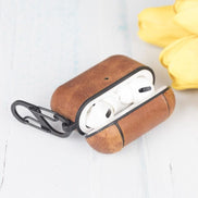 Juni AirPods Pro 2. und 1. Generation Echtlederhülle