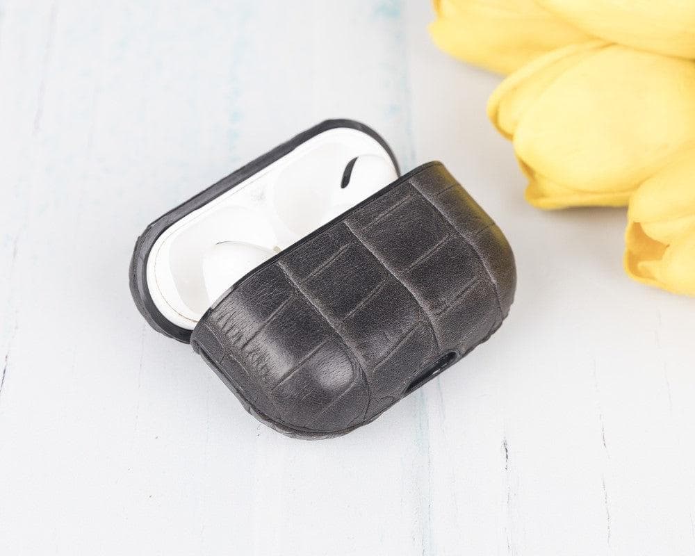 Juni AirPods Pro 2. und 1. Generation Echtlederhülle