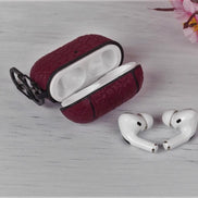 Juni AirPods Pro 2. und 1. Generation Echtlederhülle