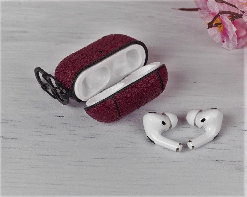 Juni AirPods Pro 2. und 1. Generation Echtlederhülle