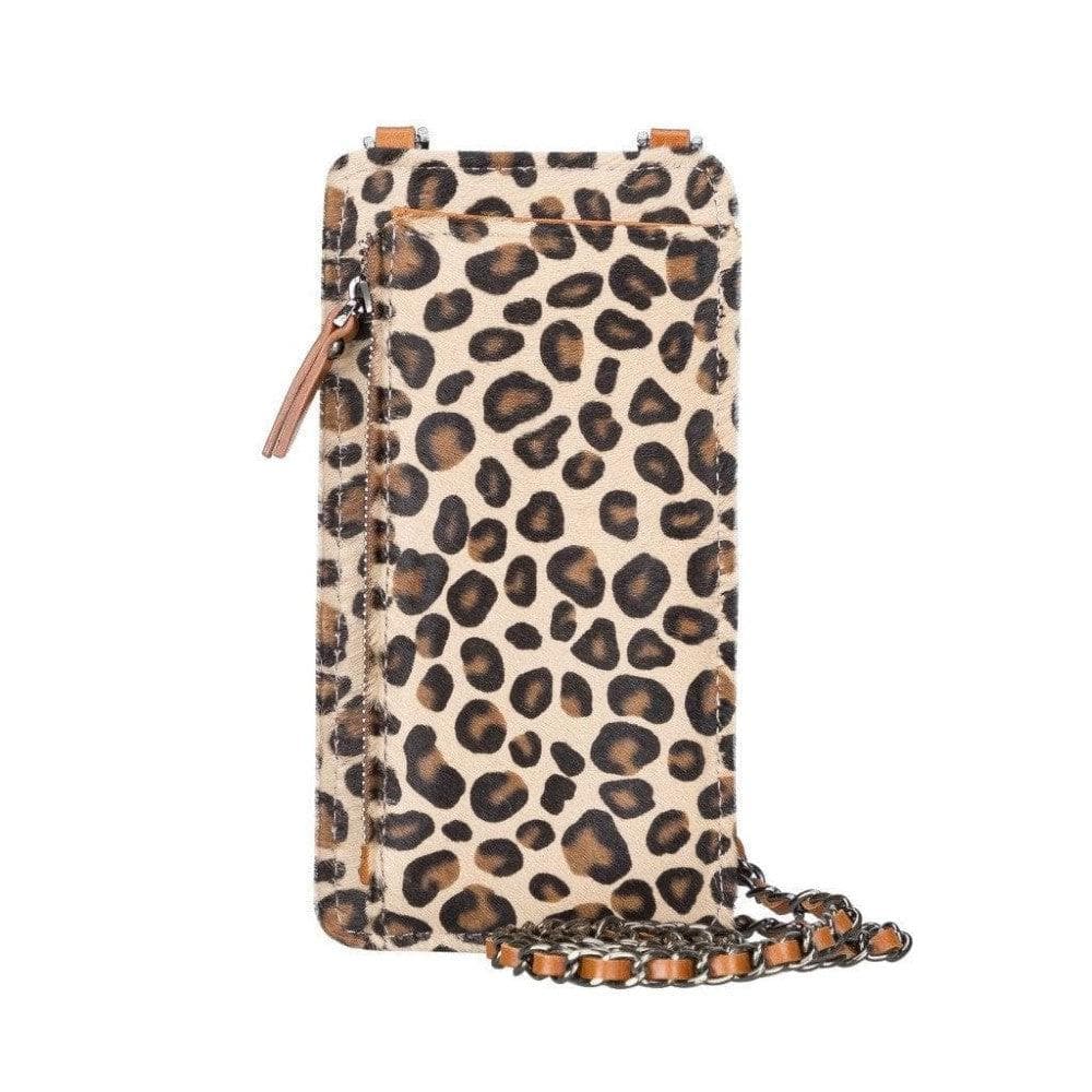 Avjin Umhängetasche aus echtem Leder, kompatibel mit Handys bis zu 6,9 Zoll