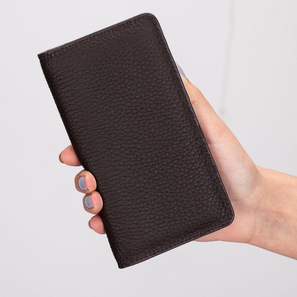 Calvina Universal-Geldbörse aus echtem Leder, 6,2 Zoll
