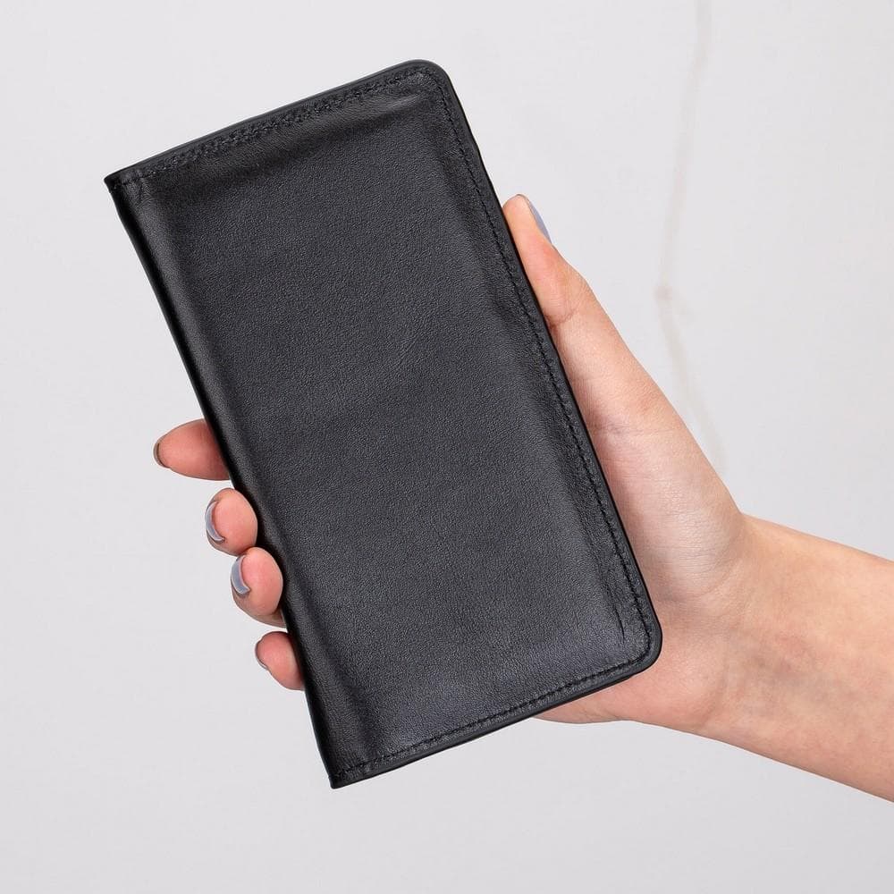Calvina Universal-Geldbörse aus echtem Leder, 6,2 Zoll