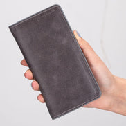 Calvina Universal-Geldbörse aus echtem Leder, 6,2 Zoll