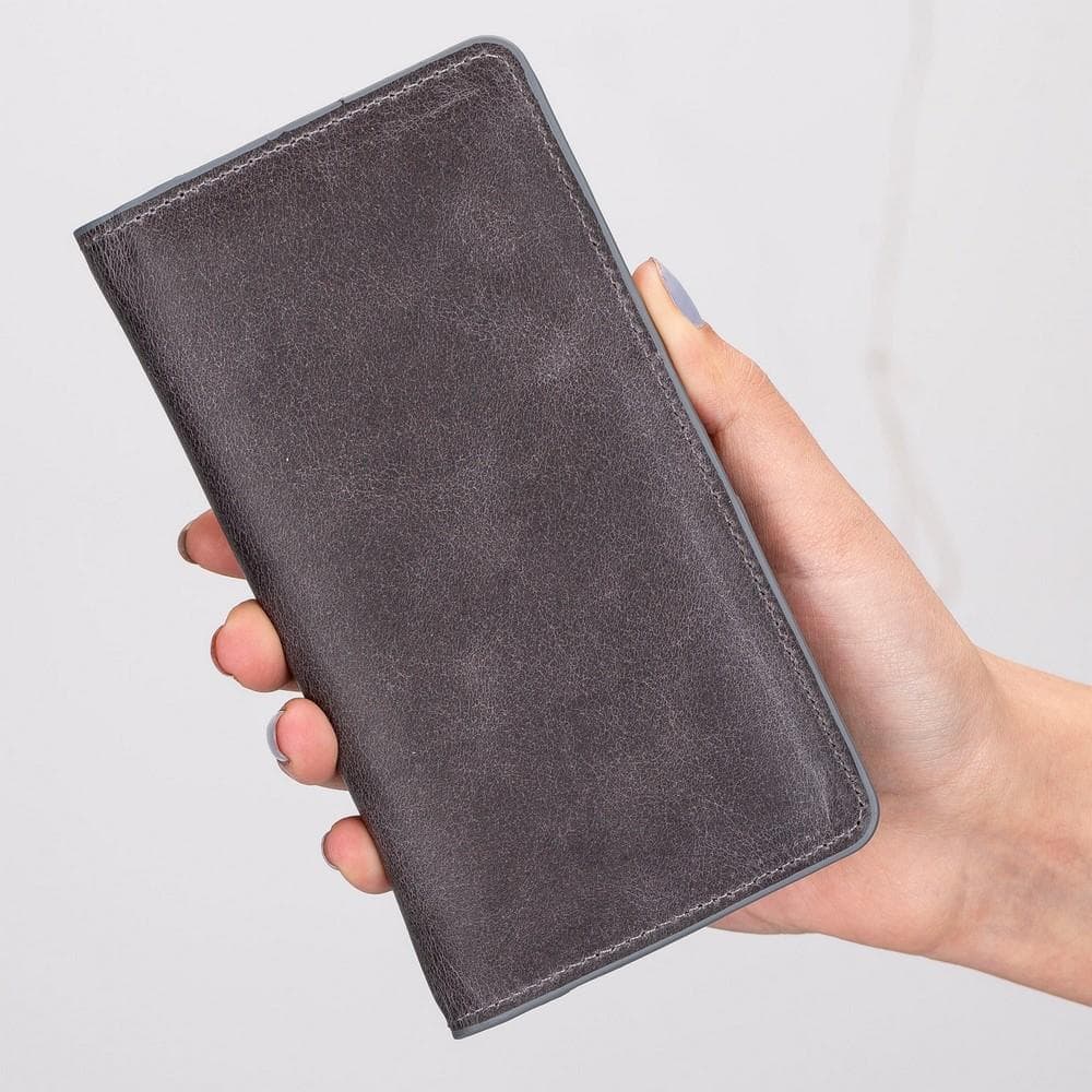 Calvina Universal-Geldbörse aus echtem Leder, 6,2 Zoll