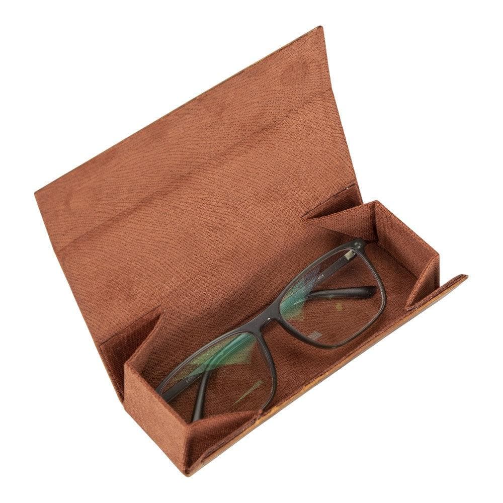 Clever Genuine Leather Glasses Case – Handmade Eyeglass & Sunglasses Cover for Men & Women