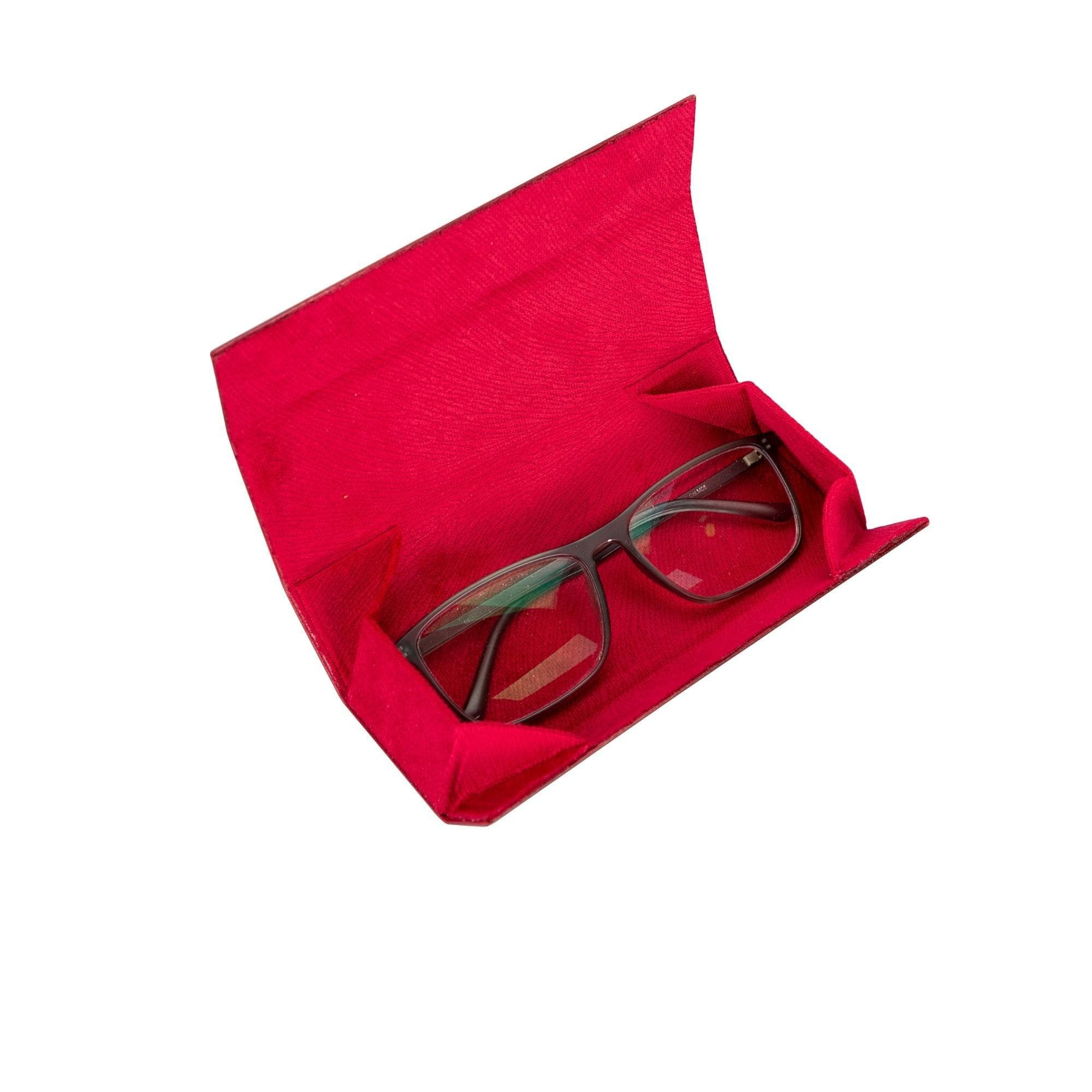 Clever Genuine Leather Glasses Case – Handmade Eyeglass & Sunglasses Cover for Men & Women